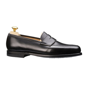 Crockett & Jones - Black Calf Leather Penny Loafer - Boston - Black | Andrea Kosta