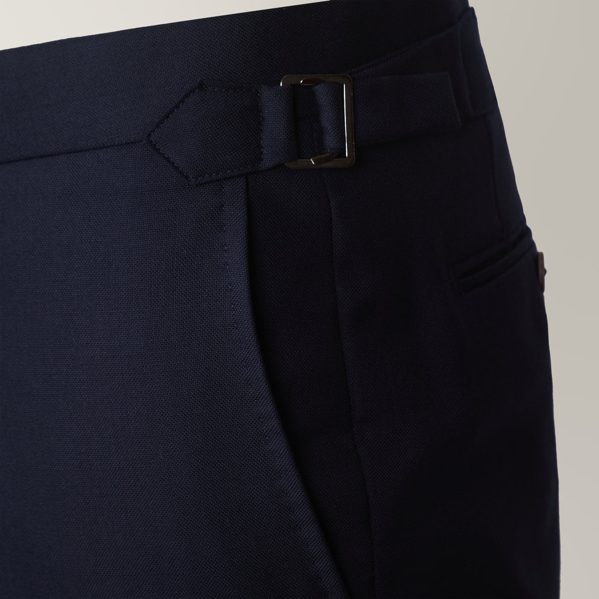 Midnight Blue Wool Suit Shorts