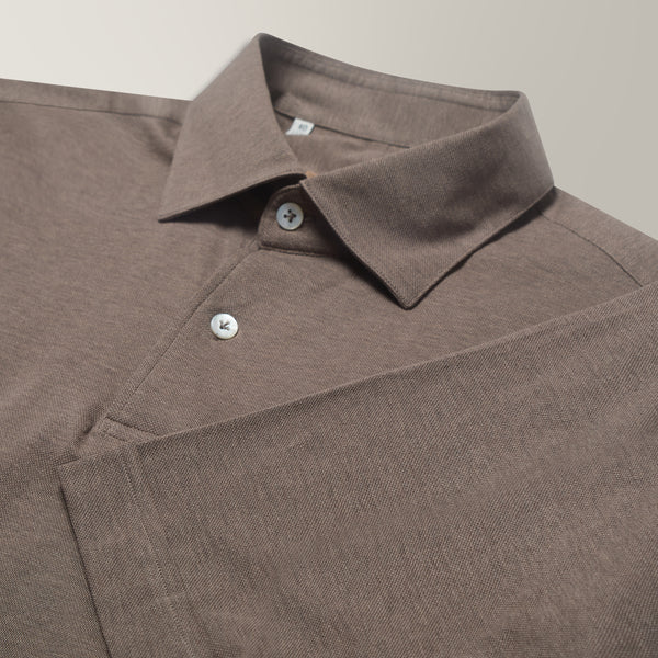 Pique Polo - Walnut