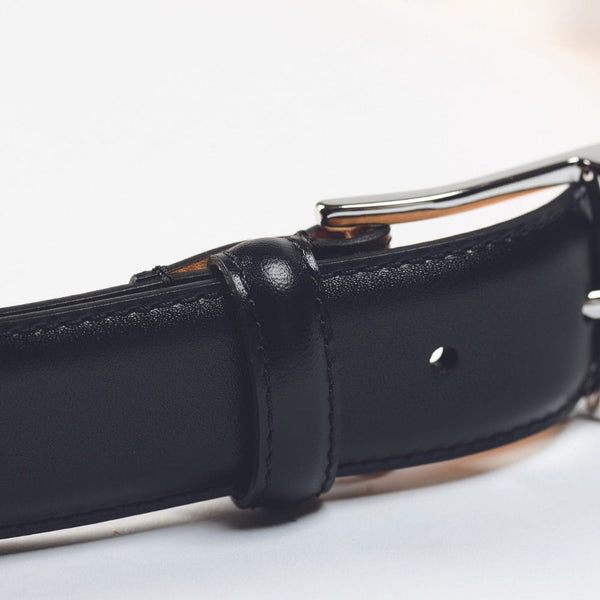 Crockett & Jones - Black Calf Belt - Black | Andrea Kosta