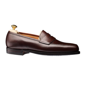 Crockett & Jones - Dark Brown Country Calf Leather Penny Loafer - Boston - Dark Brown | Andrea Kosta