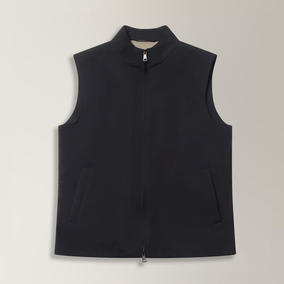 Double Zip Gilet - Navy – Andréa Kọsta