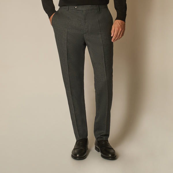 Flannel Trousers - Charcoal