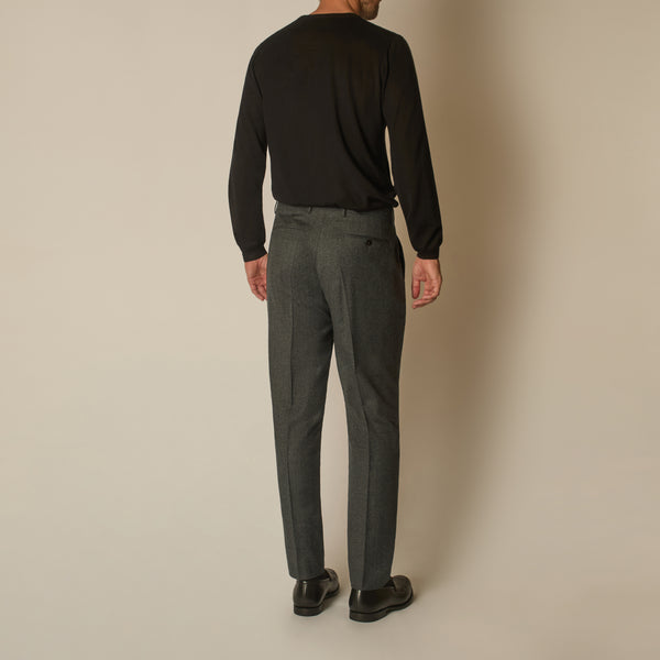 Flannel Trousers - Charcoal