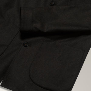 Flannel Chore Jacket in VBC Wool - Chocolate | Andrea Kosta