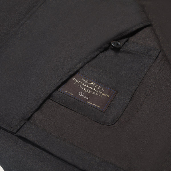 Flannel Chore Jacket in VBC Wool - Chocolate | Andrea Kosta