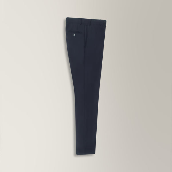 Formal Trousers in Fresco Wool - Navy | Andrea Kosta