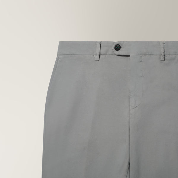 Garment-dyed Chino in Cotton - Light Grey | Andrea Kosta