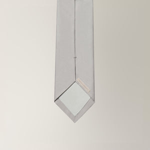 Tie in Grenadine Silk - Silver | Andrea Kosta