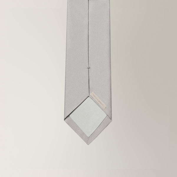 Tie in Grenadine Silk - Silver | Andrea Kosta