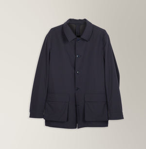 Informal Jacket in Technical fabric - Navy - Andrea Kosta
