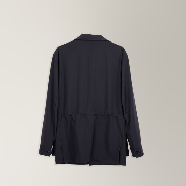 Informal Jacket in Technical fabric - Navy - Andrea Kosta
