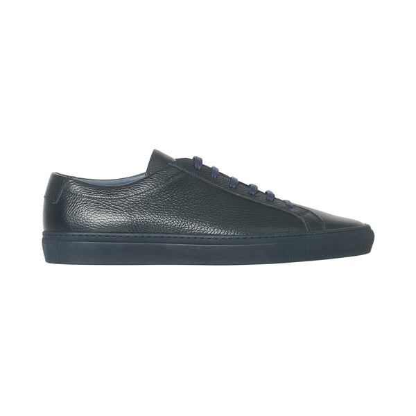 Low Top Sneakers in Calf-Leather - Midnight Blue | Andrea Kosta