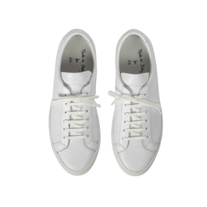 Low Tοp Sneakers - Leather - White | Andrea Kosta