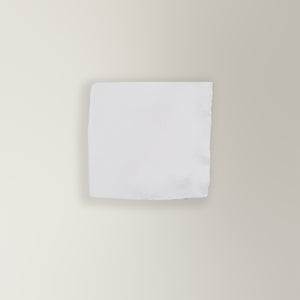 Pocket Square in Silk - White | Andrea Kosta