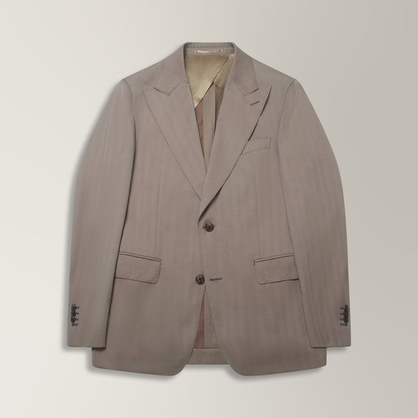 Solaro Suit in Wool - Beige | Andrea Kosta