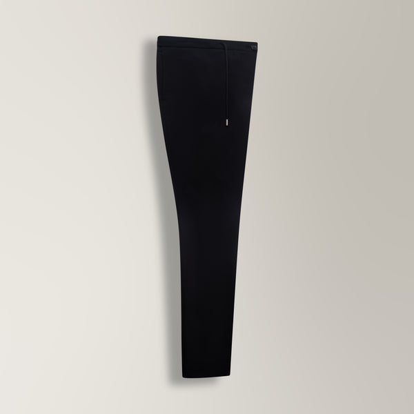 Drawstring Trousers in Technical Stretch - Black | Andrea Kosta