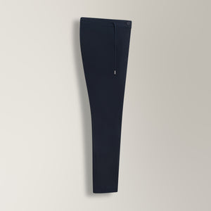 Drawstring Trousers in Technical Stretch - Navy | Andrea Kosta