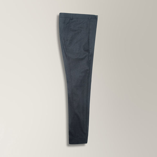 Two-Piece Double Breasted Suit in Vitale Barberis Canonico Wool Flannel - Anthracite | Andrea Kosta