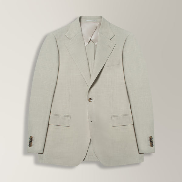 Two Piece Suit in Linen Blend - Bone | Andrea Kosta