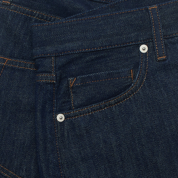 Veneto Tailored Jeans in Cotton - Dark Blue | Andrea Kosta