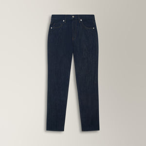 Veneto Tailored Jeans in Cotton - Dark Blue | Andrea Kosta