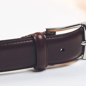 Crockett & Jones - Dark Brown Calf Belt - Dark Brown | Andrea Kosta