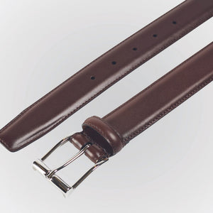 Crockett & Jones - Dark Brown Calf Belt - Dark Brown | Andrea Kosta