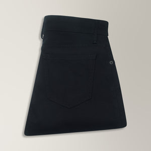 5 Pocket Slim Fit Trousers in Cotton - Black | Andrea Kosta 