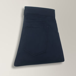 5 Pocket Slim Fit Trousers in Cotton - Navy | Andrea Kosta 