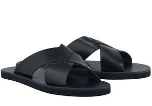 Ancient Greek Sandals - Bios in leather - 
Black | Andrea Kosta 