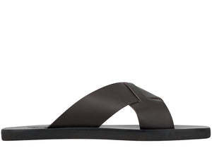Ancient Greek Sandals - Bios in leather - 
Brown | Andrea Kosta 