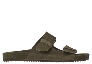 Ancient Greek Sandals - Diogenis in suede - Olive | Andrea Kosta 