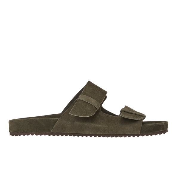 Ancient Greek Sandals - Diogenis in suede - Olive | Andrea Kosta 