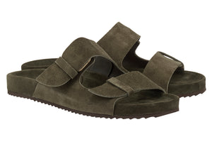 Ancient Greek Sandals - Diogenis in suede - Olive | Andrea Kosta 