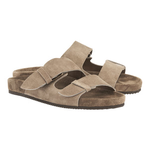 Ancient Greek Sandals - Diogenis in suede - Taupe | Andrea Kosta 
