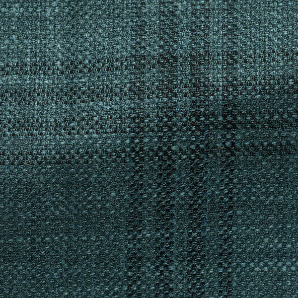 Bold Green Wool-Silk-Linen with Dark Green Overcheck Jacket | Andrea Kosta