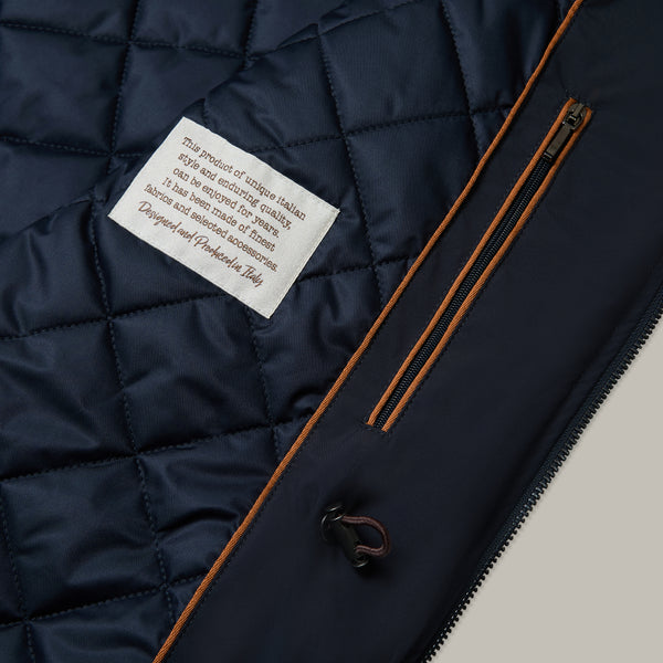 Bora Field Jacket in Polyester - Navy | Andrea Kosta 