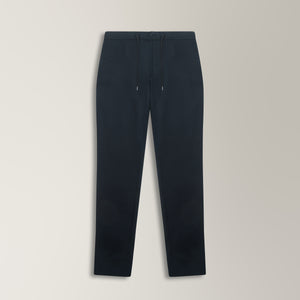 Drawstring Trousers in VBC Flannel Wool - Black | Andrea Kosta