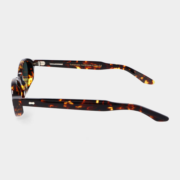 Ellipse Eco in Spotted Havana/Mirror Green - Sunglasses | Andrea Kosta 