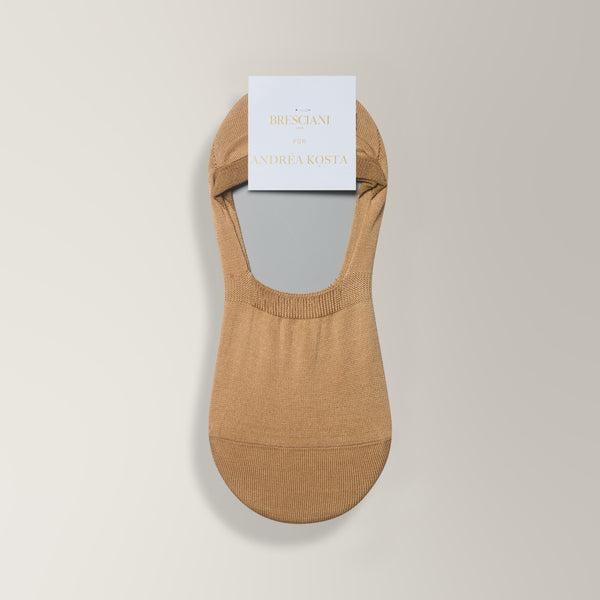 No-Show Socks in Beige | Andrea Kosta