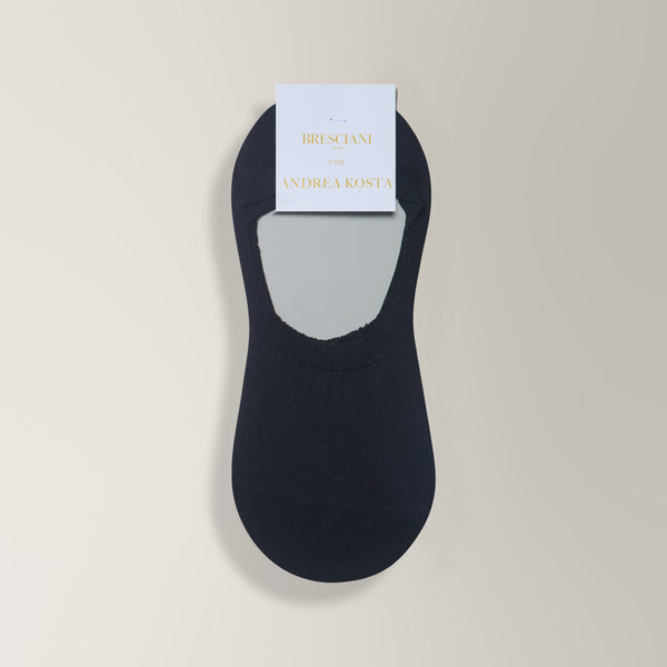 No-Show Socks in Cotton - Black | Andrea Kosta