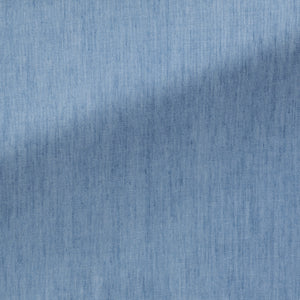 Faded Blue Light Washed Cotton Denim Twill Shirt | Andrea Kosta