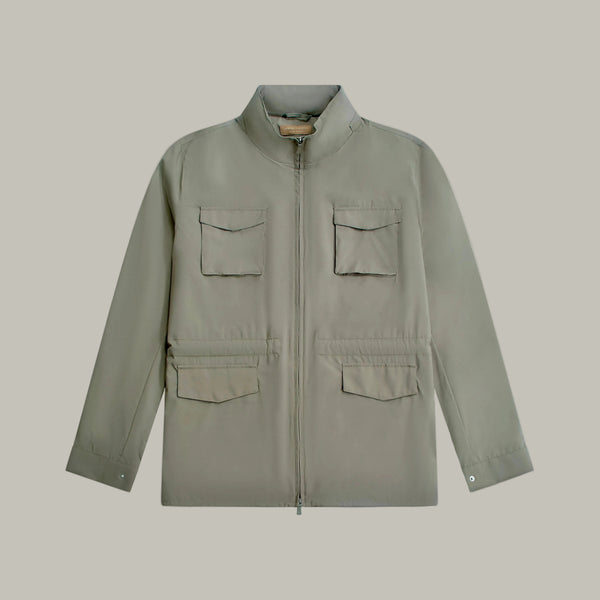 Field Jacket in Polyester - Beige | Andrea Kosta