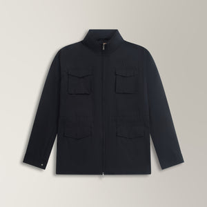 Field Jacket in Polyester - Midnight Blue | Andrea Kosta 