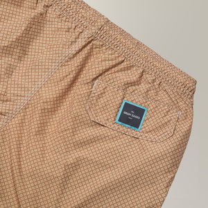 Floral Print Swim Shorts in Polyester - Brown | Andrea Kosta