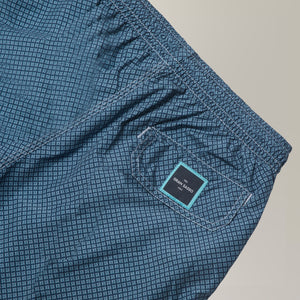 Floral Print Swim Shorts in Polyester - Navy | Andrea Kosta