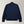 Full Zip Knitted Bomber Jacket in Wool - Navy | Andrea Kosta