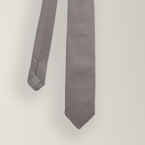 Tie in Grenadine Silk - Silver | Andrea Kosta