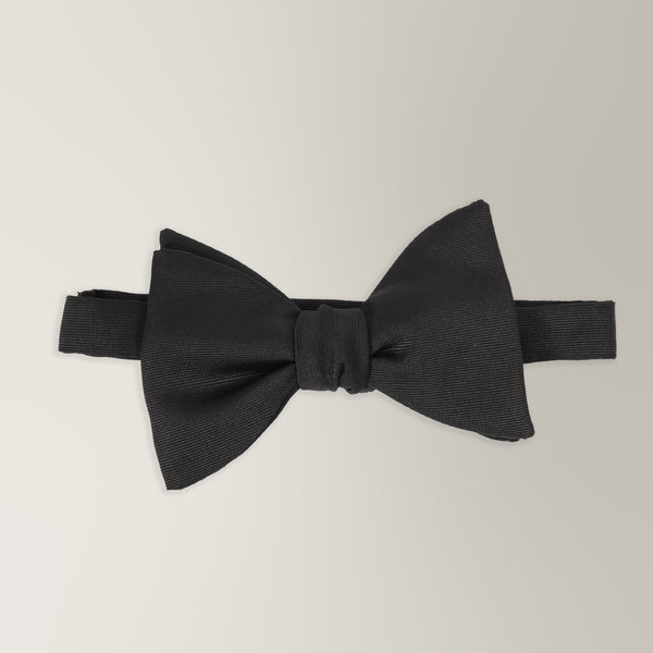 Bow Tie in Grosgrain Satin - Black | Andrea Kosta